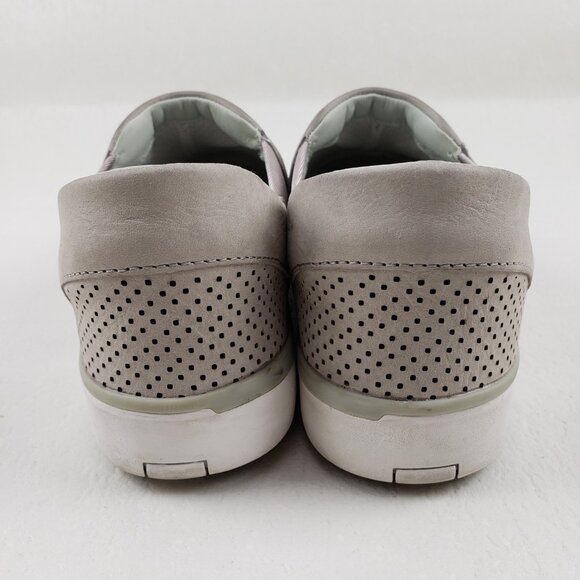 Kizik Vienna Hands Free Sneaker Womens 9 Beige Leather Casual Slip On Shoe - Picture 8 of 12